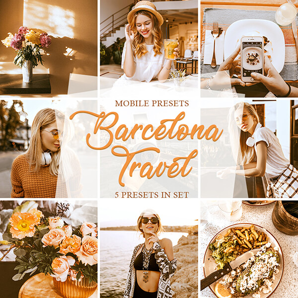 banner mobile presets barcelona travel